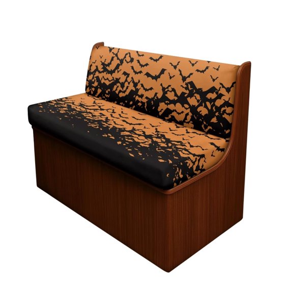 Uorisanigo 2 Set RV Sofa Cover, Cushion Dinette Replacement Bat Print RV Seat Covers for Loveseat Slipcovers Stretchable Machine Washable Soft Camper Cushion Covers
