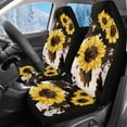 thumbnail image 1 of Uorisanigo 2 pcs Car Seat Cover, Soft Plush Sunflower Cow Print Car Seat Cushions Front Set, Universal Fits Most Vehicle SUV Truck Minivan, Auto Interior Accessories, 1 of 7