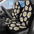 thumbnail image 1 of Uorisanigo 2PCS Car Seat Covers Front Seats Only, Daisy Print Split Automotive Cushion Cover, Vehicle Seat Protectors Driver Interior Accessories Universal for Most Cars, SUV, 1 of 7