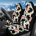 thumbnail image 1 of Uorisanigo 2pcs Front Seat Covers, High Back Front Car Seat Protectors Breathable Daisy Cow Print Automotive Interior Accessories Universal Fit for Most Automotive SUV Sedan Truck, 1 of 7