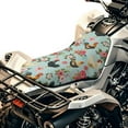 thumbnail image 1 of Uorisanigo ATV Seat Cover Non-Slip Floral Rooster Print Four-Wheeler Seat Cover Protective Motorcycle Passenger Seats Cushion Covers Breathable Padded Protection Suitable for Most Models, 1 of 7