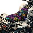 thumbnail image 1 of Uorisanigo ATV Seat Cover Psychedelic Mushroom 4 Wheeler Seat Cover Waterproof Polyester Fabric, Compatible with Most ATV for Polaris Sportsman 570 450 850 & Honda Rancher 420, 1 of 7