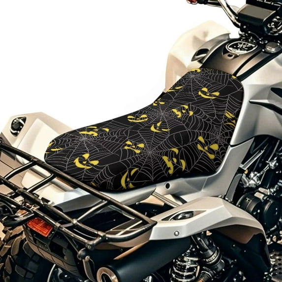 Uorisanigo ATV Seat Cover Replacement Outdoor Cobweb Print Four Wheeler Seat Cover Replacement Compatible with 2005-2014 Polaris Sportsman 570/450/850/Honda Rancher 420