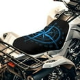 thumbnail image 1 of Uorisanigo ATV Seat Cover Soft Blue Art Print 4 Wheeler Seat Cover Waterproof Motorcycle Cushion Pad, Universal Fit for Most ATV Four-Wheeler Anti-Slip Breathable, 1 of 7