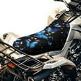 thumbnail image 1 of Uorisanigo ATV Seat Cover, Water-Resistant Blue Butterfly Four Wheeler Seat Cover Universal Fit for Polaris Sportsman 400 500 850 1000 4 Wheeler/ Honda Rancher 420, 1 of 7