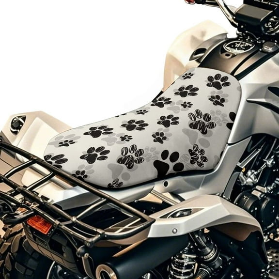 Uorisanigo ATV Seat Cover Water-Resistant Cute Dog Paw Cover Waterproof Protection for Polaris Sportsman 570 450 850, Polaris Scrambler 400 500 850 1000