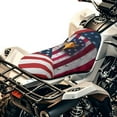 thumbnail image 1 of Uorisanigo ATV Seat Cover Waterproof Bald Eagle USA Flag Print Motorcycle Seat Cushion Cover Universal ATV Accessories Fit for Sportsman/Rancher/Foreman/Scrambler/Kodiak/Polaris Scrambler, 1 of 7