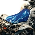 thumbnail image 1 of Uorisanigo ATV Seat Cover Waterproof Non-Slip Blue Fire Print Four Wheeler Seat Cover Universal Compatible with Polaris Sportsman Polaris Scrambler Honda Rancher(23×10 Inch), 1 of 7