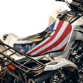 thumbnail image 1 of Uorisanigo ATV Seat Cover Waterproof Polyester Material Eagle 4th of July ATV Seat Cushion Cover Soft Breathable for Most ATVs for Sportsman, Rancher, Foreman, Scrambler, 1 of 7