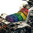 thumbnail image 1 of Uorisanigo ATV Seat Cover Waterproof Rainbow LGBTQ Pride Month ATV Seat Cushion Cover Easy Installation Soft Compatible with Sportsman/Rancher/Foreman/Scrambler/Kodiak/Polaris Scrambler, 1 of 7