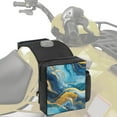 thumbnail image 1 of Uorisanigo ATV Tank Bag, Motorcycle Tank-Top Saddle Bag, Wear-Resistant ATV Accessories, Blue Marble Print Cargo Tank Storage Luggage with Water Pocket, 1 of 7