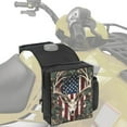 thumbnail image 1 of Uorisanigo ATV Tank Bag Saddle Bag Pouch Oil Bags Camo American Flag Deer Hunter Motorcycle Saddlebags for Snowmobile Sportsman Scrambler FourTrax Grizzly UTV Hanging Storage Bags, 1 of 7
