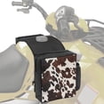 thumbnail image 1 of Uorisanigo ATV Tank Bag Waterproof ATV Saddle Bag Pouch Oil Bags Brown Cow Print Motorcycle Saddlebags Accessories Storage Pack for Polaris Sportsman Grizzly Bicycle ATVs, 1 of 7