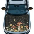 thumbnail image 1 of Uorisanigo Aesthetic Mushroom Moon Star Car Hood Protector Cover and Car Mirror Protectors Cover 2 Pack Stretchable Car Accessories for Car Decor Suitable Most Cars, 1 of 6