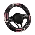 thumbnail image 1 of Uorisanigo American Flag 15 Inch Steering Wheel Cover Deer Print Car Steering Wheel Protector for Women Breathable Car Steering Wheel Cover for Winter Flannel Car Accessories Gift for Holiday, 1 of 8