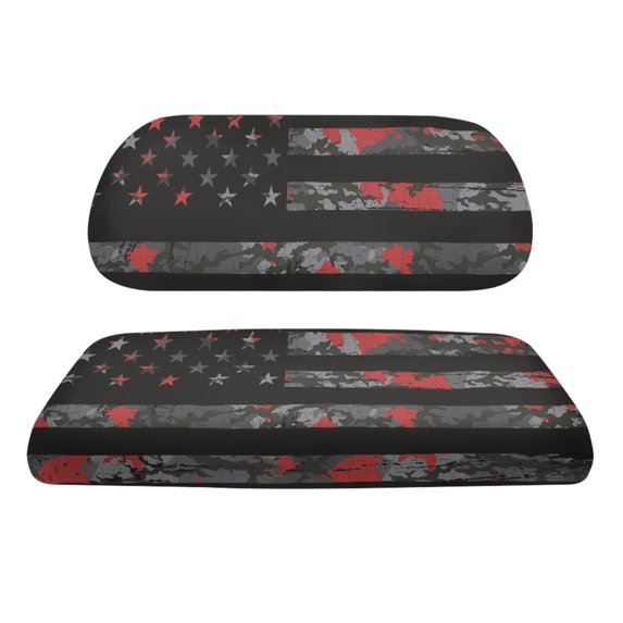 Uorisanigo American Flag Camo Golf Cart Seat Covers Club Car Durable Golf Cart Front Seat Cover Easy to Clean Seat Cushion and Backrest Pad Golf Cart Accessories Golf Gifts for Women