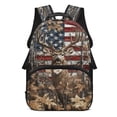 thumbnail image 1 of Uorisanigo American Flag Deer Camo School Backpack for Boys Girls 17 inch for Preschool Kindergarten Elementary Schoolbag Fashion Accessory Fit School, Camps and Travel, 1 of 7