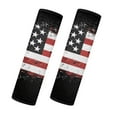 thumbnail image 1 of Uorisanigo American Flag Seatbelt Covers Airplane Seat Belt Shoulder Pad 2 PCS Fluffy Flannel Universal Car Seat Belt Pads Cover Compatible Protect You Neck and Shoulder, 1 of 7