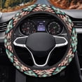 thumbnail image 1 of Uorisanigo Aztec Print Car Steering Wheel Protector 15 Inch Modern Fluffy Steering Wheel Cover for Winter Soft Car Steering Wheel Protector for SUV Sedan Vehicle Car Decor Gift for Wife, 1 of 8