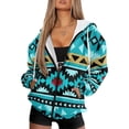 thumbnail image 1 of Uorisanigo Aztec Tribal Hoodies for Women Sweatshirt Size XS Oversized Polyester Fall Fashion Long Sleeve Hooded Sweatshirts Slight Stretch Soft Workout Winter Clothes, 1 of 7