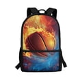 thumbnail image 1 of Uorisanigo Backpack Schoolbags for Kids, Soccer Ball Print Large Capacity Casual Basic Bookbag Elementary School Bag Preschool Casual Daypack with Adjustable Padded Straps(17 inch), 1 of 6