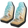 thumbnail image 1 of Uorisanigo Beach Shell Waterproof Car Seat Cover Anti-Slip Back Fabric Automobile Front Seat Covers Easy to Install All-Season Protection Universal Vehicle Accessories, 1 of 7