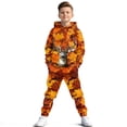 thumbnail image 1 of Uorisanigo Big Kids Tracksuit Boys Girls 2 Piece Sweatsuit Jogging Outfits Soft Orange Maple Leaf Deer Pullover Hoodie Sweatshirt and Jogger Pants Clothing Sets Fall Fashion, 1 of 7