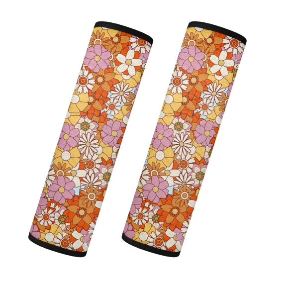 Uorisanigo Black Marble Car Seatbelt Shoulder Strap Comfortable Driving Butterfly Cover Seat Belt Cushion for women 2 Pieces Set Car Accessories with All Cars and Backpack