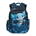 thumbnail image 1 of Uorisanigo Blue Axolotl Kids Backpack for School Boys Ages 6-10 Breathable Large Capacity Schoolbag with Padded Straps Perfect for Back to School, 1 of 7