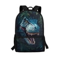 thumbnail image 1 of Uorisanigo Blue Dinosaur 17 inch Kids School Bag Lightweight Children Backpack for Boys and Girls Sports Casual Daypack with Adjustable Padded Straps for Elementary Kindergarten, 1 of 6