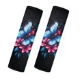 thumbnail image 1 of Uorisanigo Blue Gradient Butterfly Car Seat Belt Cover Flannel 2-Pack Universal Car Seat Belt Pads Cover Soft Comfort Compatible Seat belt Shoulder Pad for Car Interior Accessorie, 1 of 7