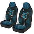 thumbnail image 1 of Uorisanigo Boho Frog Car Seat Covers Front Seats Anti-Slip Back Fabric Waterproof Car Seat Cover Easy to Install Stretch Polyester Fabric Cover Universal Fit for Most Vehicle, 1 of 7