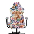 thumbnail image 1 of Uorisanigo Boho Mandala Gaming Chair Covers Slipcovers Highland Cow Racing Gaming Chair Protector with Armrest Cover Washable Rotating Armchair Covers for Office, 1 of 8