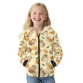 thumbnail image 1 of Uorisanigo Boys Girls Zip Up Hoodie Sweatshirt Fashion Fall Winter Orange Capybara Print Jacket Sweatshirts School Long Sleeve Hoodies Sweater Fall Tops Outwear Coat Jackets, 1 of 8