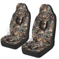 thumbnail image 1 of Uorisanigo Camouflage Deer Car Front Seat Covers Waterproof Car Seat Covers Front Seats Only Stretch Polyester Fabric Cover Easy to Install Universal Fit for Most Vehicle, 1 of 7