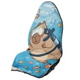 thumbnail image 1 of Uorisanigo Capybara Car Seat Towel Cover Fashion Auto Interior Waterproof Soft Auto Seat Covers Anti-Slip Vehicle Seat Protector Universal Size Fit for Most Cars SUVs Trucks Vans, 1 of 6