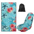 thumbnail image 1 of Uorisanigo Car Front Seat Covers Hibiscus Turtle Front Seat Bucket Towel Car Seat Protector Washable Removable Auto Accessories Universal Fit High Back Seat Covers for Cars, 1 of 8
