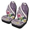 thumbnail image 1 of Uorisanigo Car Front Seat Covers Washable Auto Driver Seat Covers Universal Auto Cover Fit for Cars SUV Truck, 2Pcs/Set, Plumeria Purple Polynesian Tattoo, 1 of 7