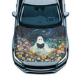 thumbnail image 1 of Uorisanigo Car Hood Cover Car Hood Protectors Waterproof Automotive Decorative Accessories for Cars, Truck, Van, SUV, Floral Spooky Print Hoods Wrap Blanket Protection, 1 of 7