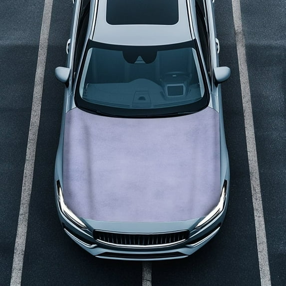 Uorisanigo Car Hood Cover Easy to Install Light Purple Car Hood Cover Protectors, Washable Vehicle Hoods Protection Easy Clean for Cars Hoods Decoration and Protection