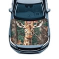 thumbnail image 1 of Uorisanigo Car Hood Cover Elastic Fabrics Can be Washed Fabric Car Hood Cover Protection for Cars Hoods Decoration and Protection Covers, Camo Hunting Deer American Flag, 1 of 7