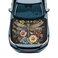 thumbnail image 1 of Uorisanigo Car Hood Cover Fashion Floral Dragonfly Car Hood Waterproof Cover Stretch Auro Hoods Covers Protection Automotive Accessories Suitable for Cars Outdoor Decoration, 1 of 7
