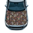 thumbnail image 1 of Uorisanigo Car Hood Cover Fashion Sugar Skull Car Hood Wrap Blankets Removable Stretch Cars Hoods Cover Protectors Automotive Accessories Suitable for Cars Outdoor Decoration, 1 of 7