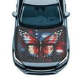 thumbnail image 1 of Uorisanigo Car Hood Cover Portable Car Bonnet Banner Heat-Resistant American Flag Butterfly Auto Hood Cover Protectors for Most Automotive Sedans Trucks Pickup SUVs, Auto Accessories, 1 of 7