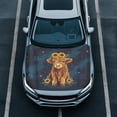 thumbnail image 1 of Uorisanigo Car Hood Cover Portable Galaxy Baby Highland Cow Car Bonnet Banner Heat-Resistant Hood Wrap Blanket for Most Automotive Sedans Trucks Pickup SUVs, Cars Accessories, 1 of 7