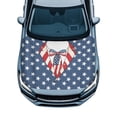 thumbnail image 1 of Uorisanigo Car Hood Cover Protection Stretch Polyester Fabric Cover American Flag Suit Print Car Hood Wrap Blanket Easy Installation Removable Automotive Accessories Suitable for Cars, 1 of 7