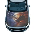 thumbnail image 1 of Uorisanigo Car Hood Cover Stretch Polyester Car Hood Waterproof Cover Automotive Accessories Suitable Most Automotive Sedans Trucks Pickup Sports Cars, Cool Eagle American Flag, 1 of 7