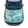 thumbnail image 1 of Uorisanigo Car Hood Cover Stretchable Blue Turtle Car Hood Wrap Blankets, 59.05"x39.37", Washable Elastic Emblem Auto Bonnet All-Season Protection, 1 of 7
