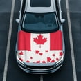 thumbnail image 1 of Uorisanigo Car Hood Cover Stretchable Canada Flag Hood Cover Protection Easy Installation Universal Auto Bonnet Covers Fit for for Auto Car Truck Van SUV Soft Decoration, 1 of 7