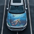 thumbnail image 1 of Uorisanigo Car Hood Cover Stretchable Polyester Hood Wrap Blanket Fashion Marine Turtle Car Bonnet Banner Automotive Accessories Suitable for Cars Vehicles Decorate, 1 of 7
